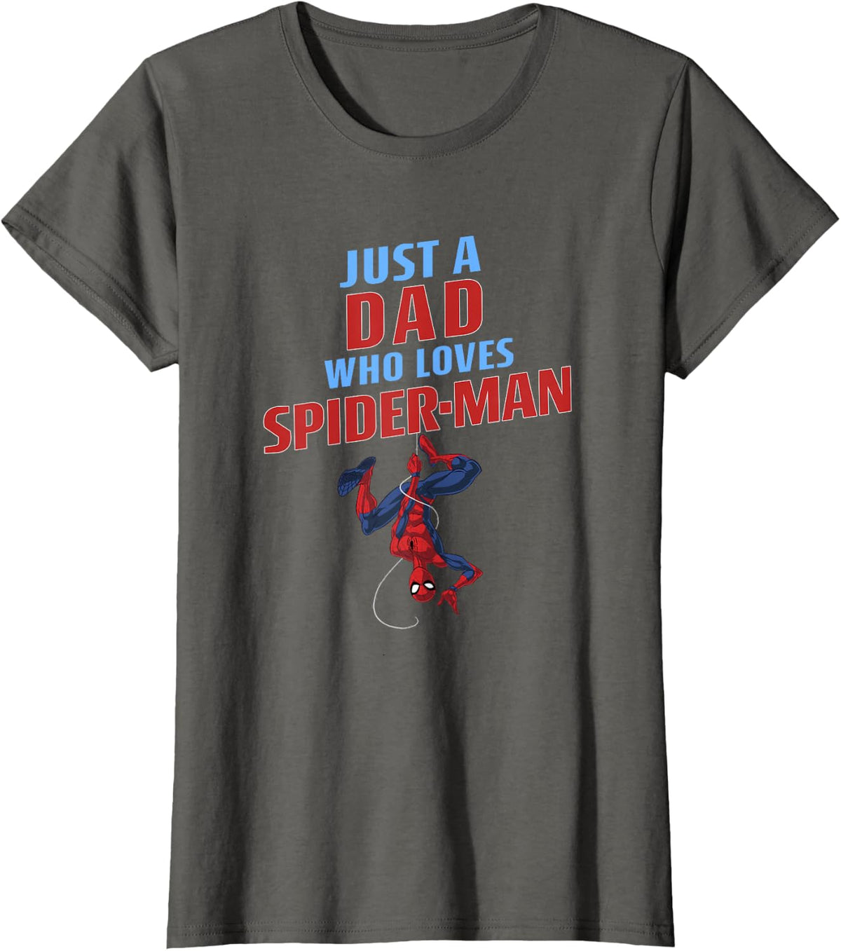 Marvel Spider-Man A Dad Who Loves Spider-Man Father's Day T-Shirt - Asphalt Grey