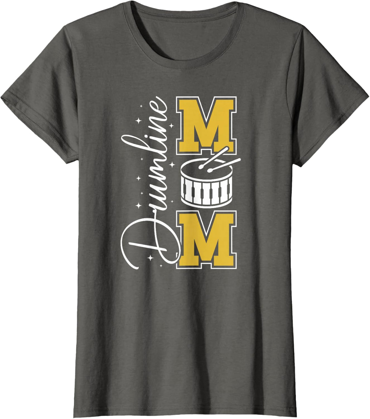 Drumline Mom Drumline Mama Drumline Mother T-Shirt - Asphalt Grey