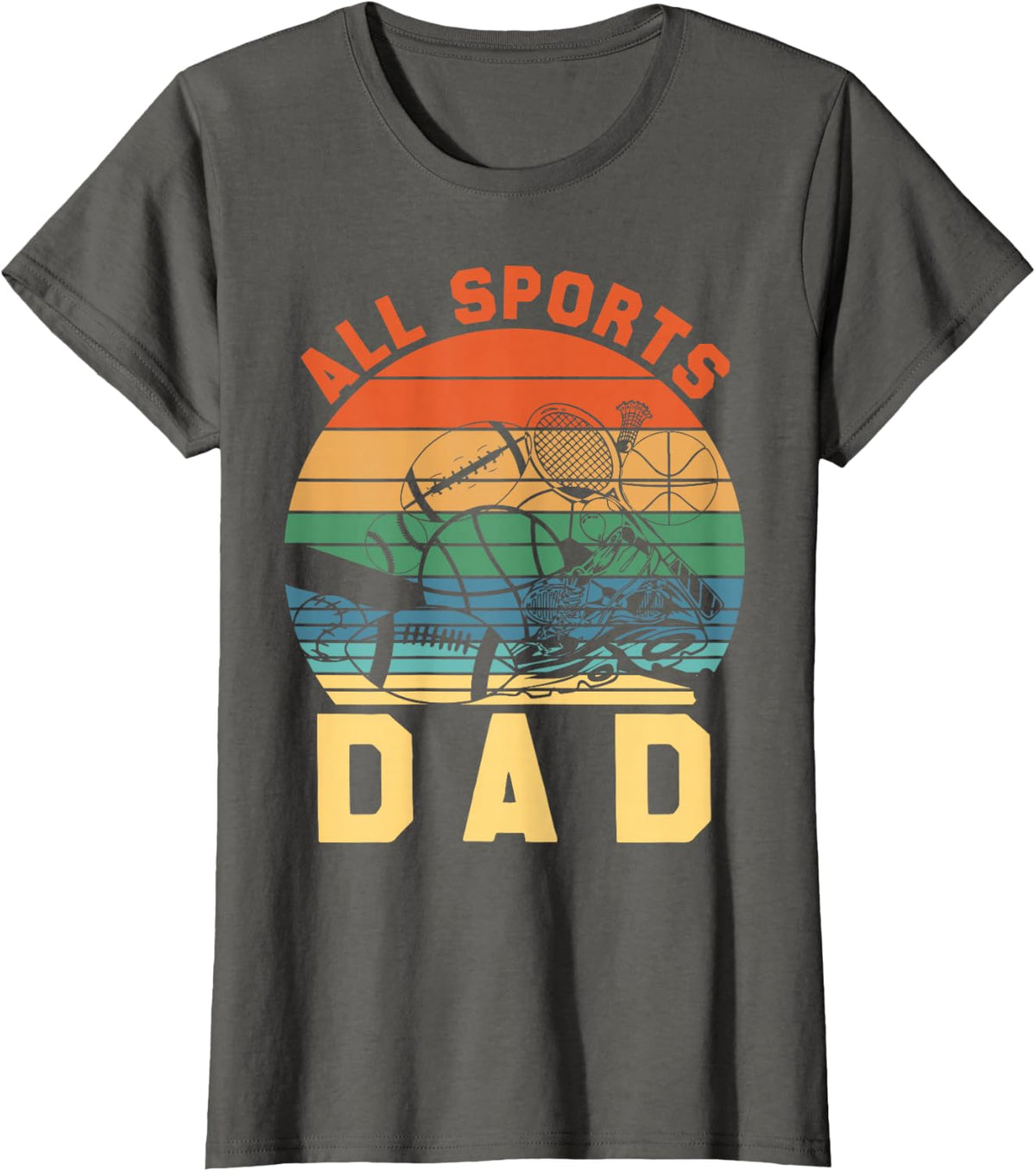 All Sports Dad T-Shirt - Asphalt Grey