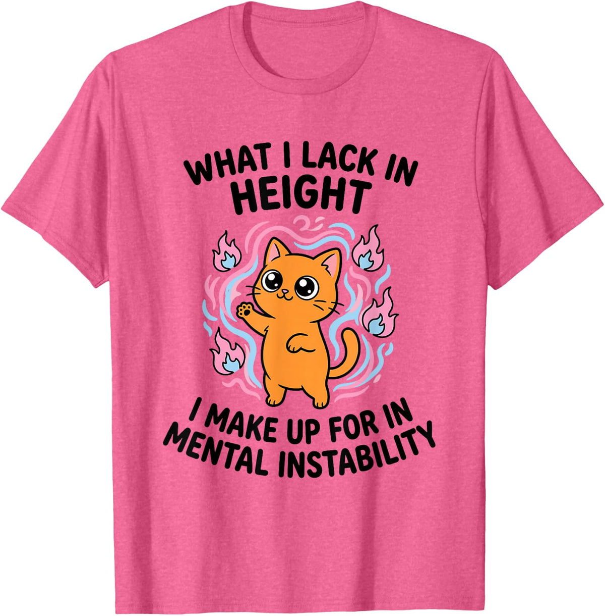 in Mental Instability T-Shirt - Pink Heather