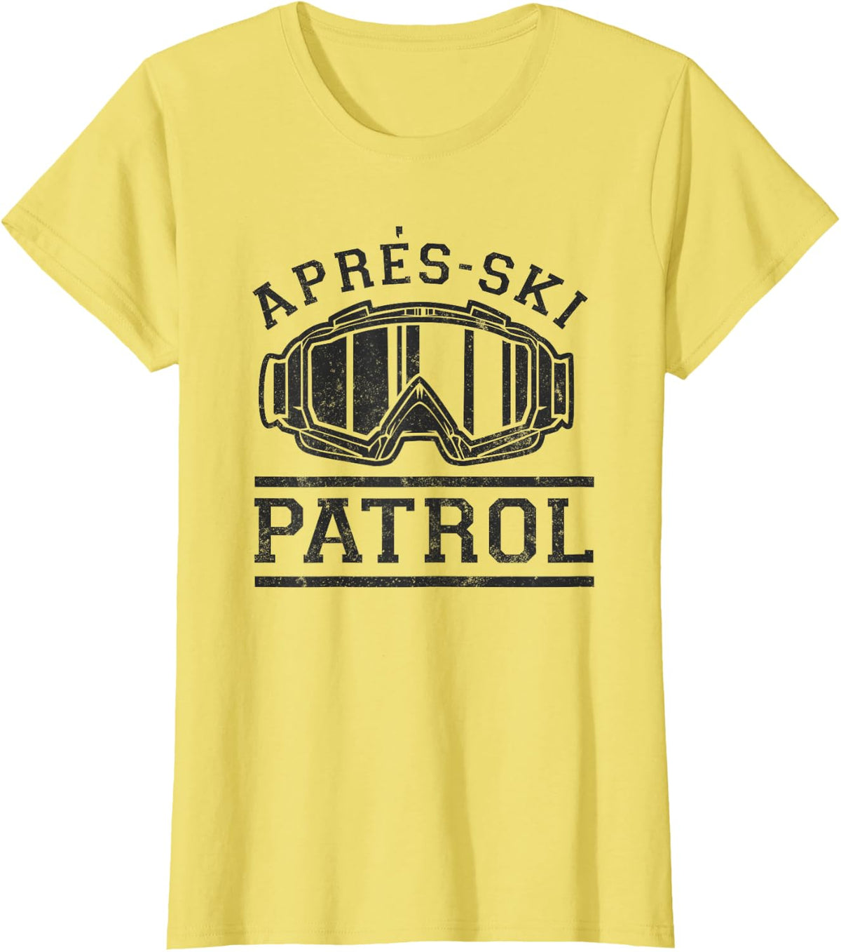 Apres Ski Patrol T-Shirt - Lemon Yellow