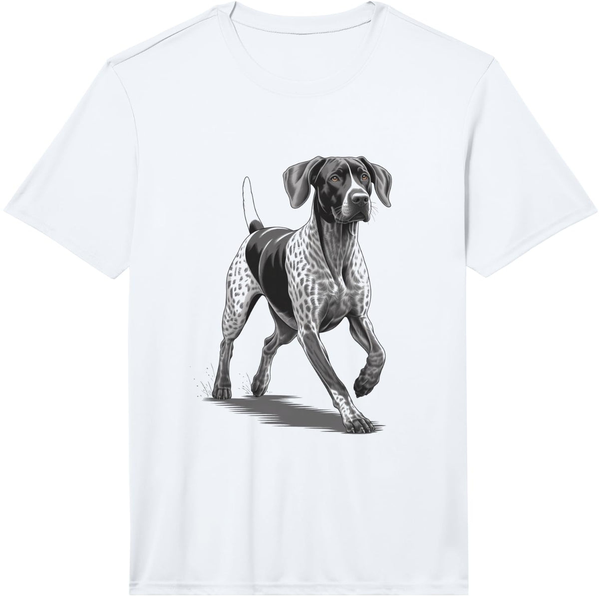 GSP German Shorthaired Pointer Hunting Dog Performance T-Shirt - White