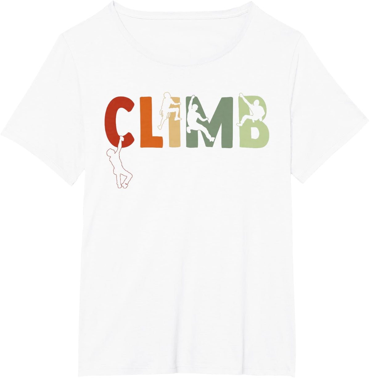 Climbing Bouldering Rock Climber Climbing T-Shirt Small - White