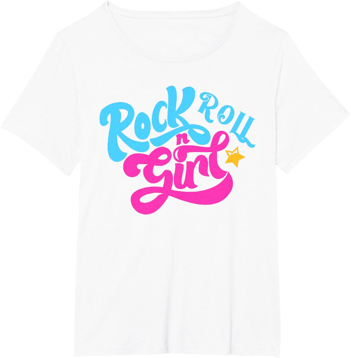 Rock N Roll Girl Ocean Fish Halloween Costumes Group Family T-Shirt - White