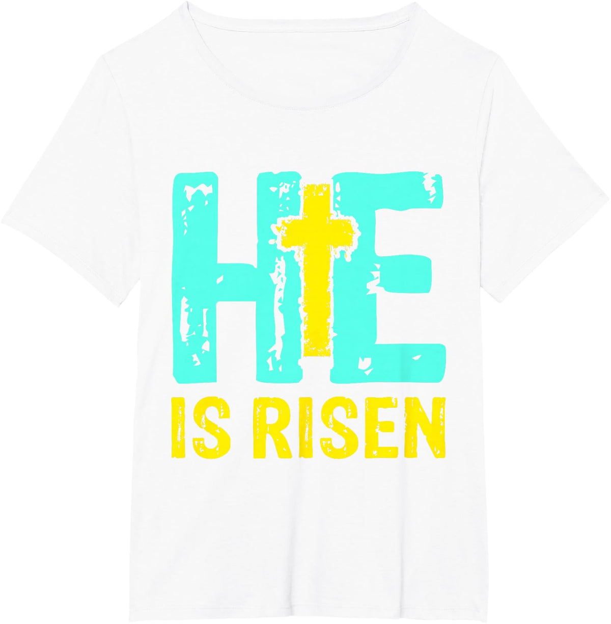 He Is Risen Easter Design – Matthew 28:6 Faith T-Shirt - White