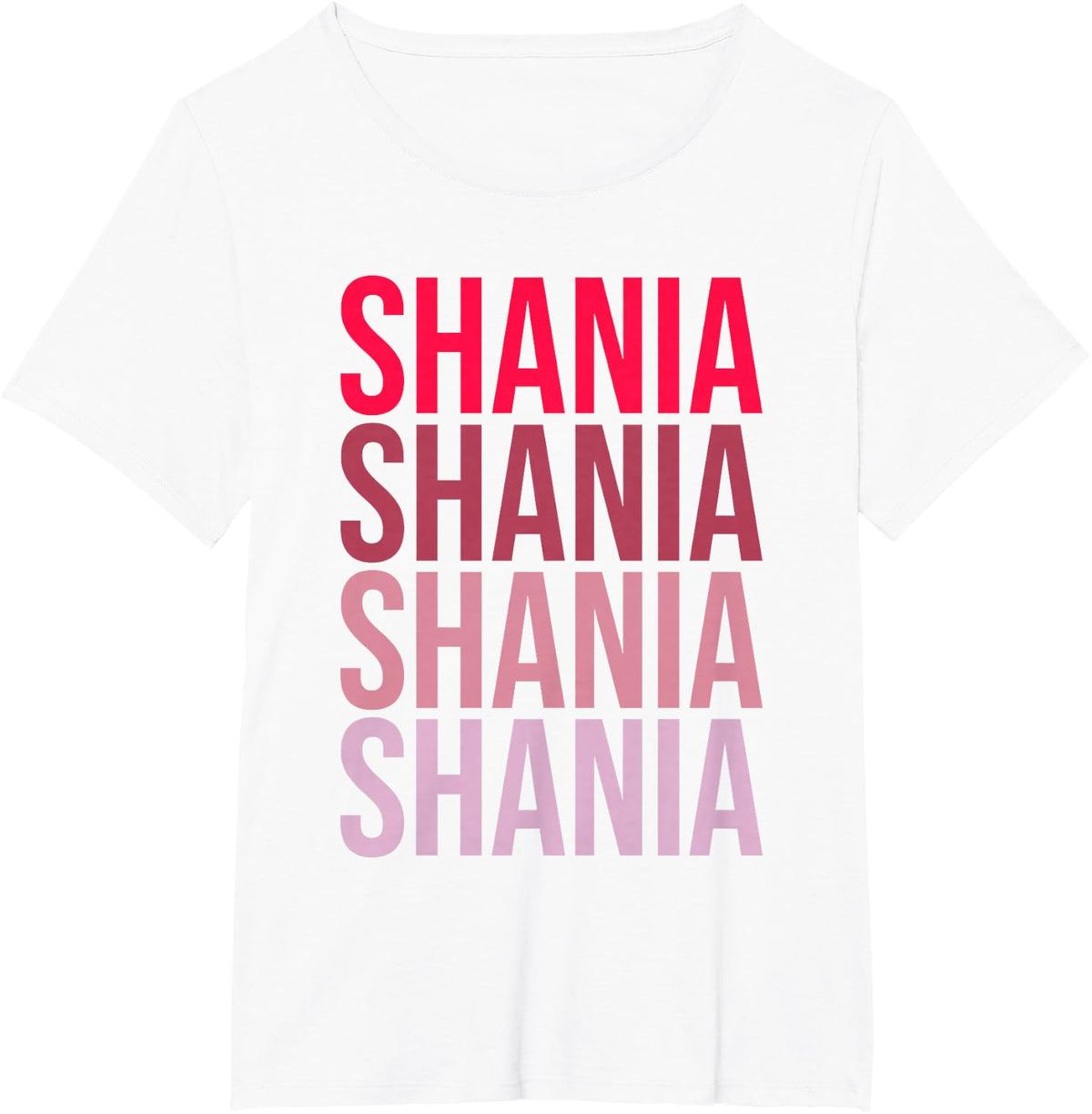 I Love Shania First Name Shania T-Shirt - White