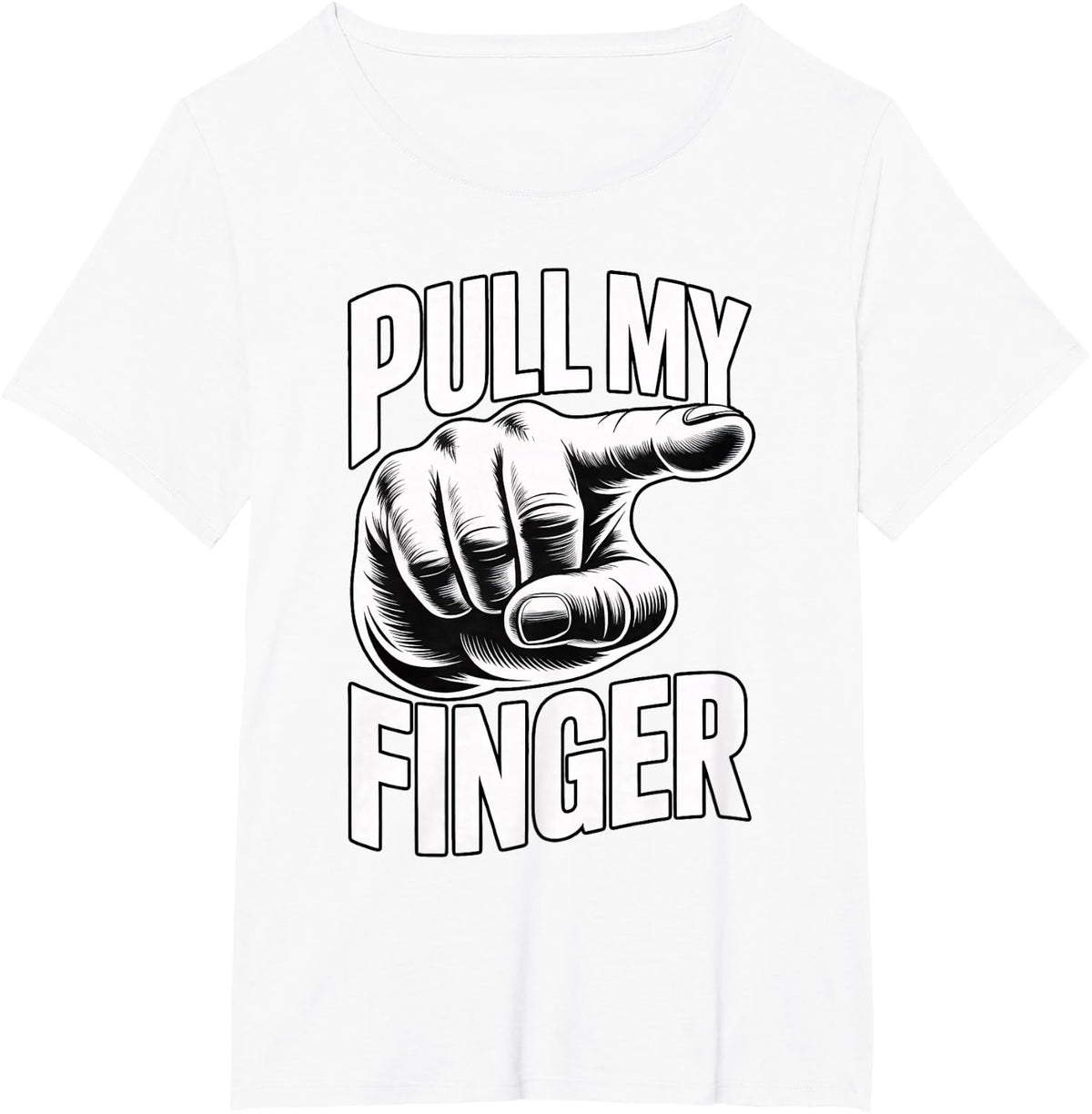 Pull My Finger T-Shirt - White