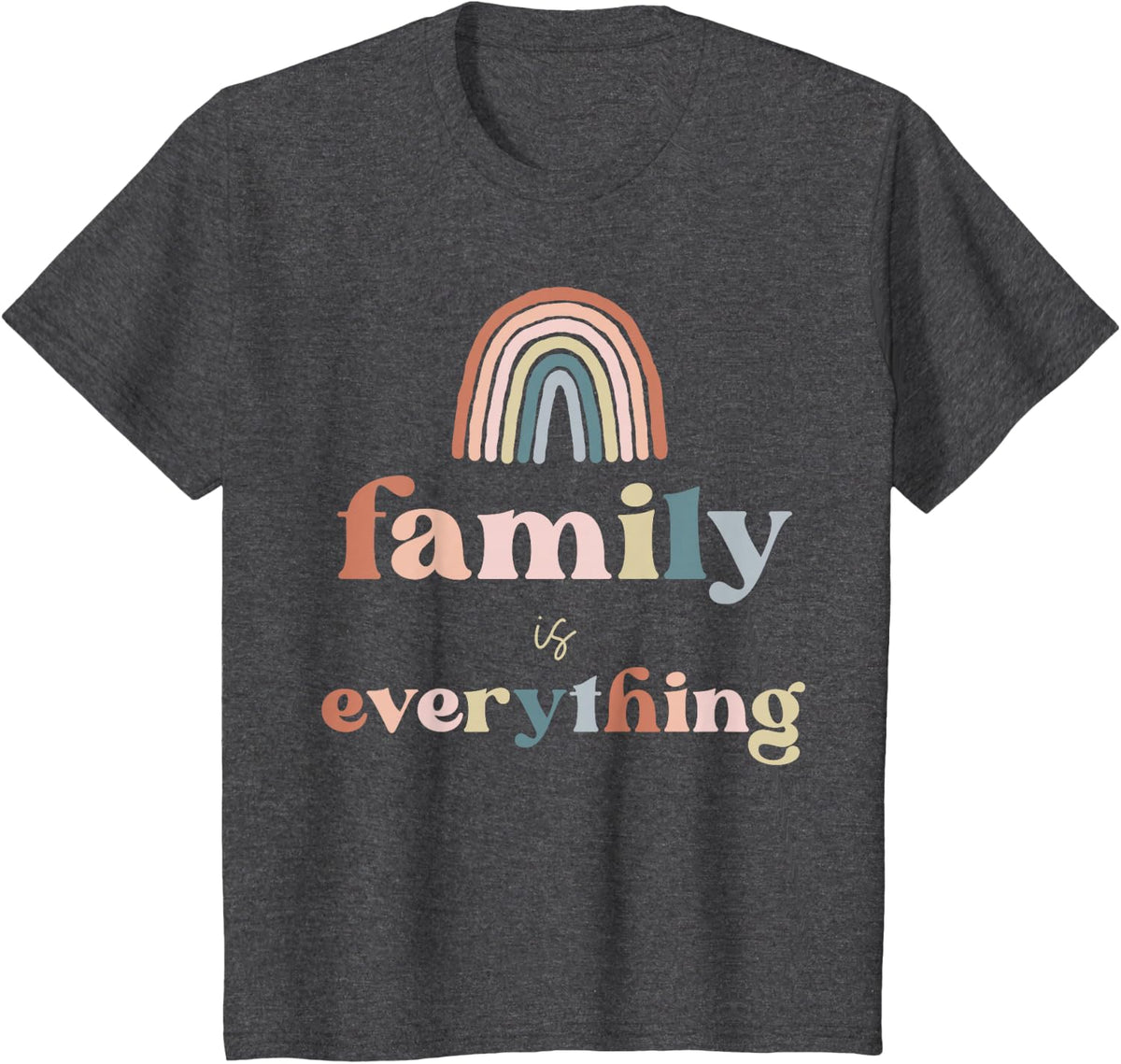Family is Everything Reunion Group Matching Gear Families T-Shirt - Dark Heather Grey