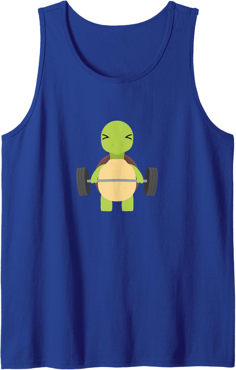 Turtle Deadlift Design - Weight Lifting Gym Workout Tank Top - Royal Blue
