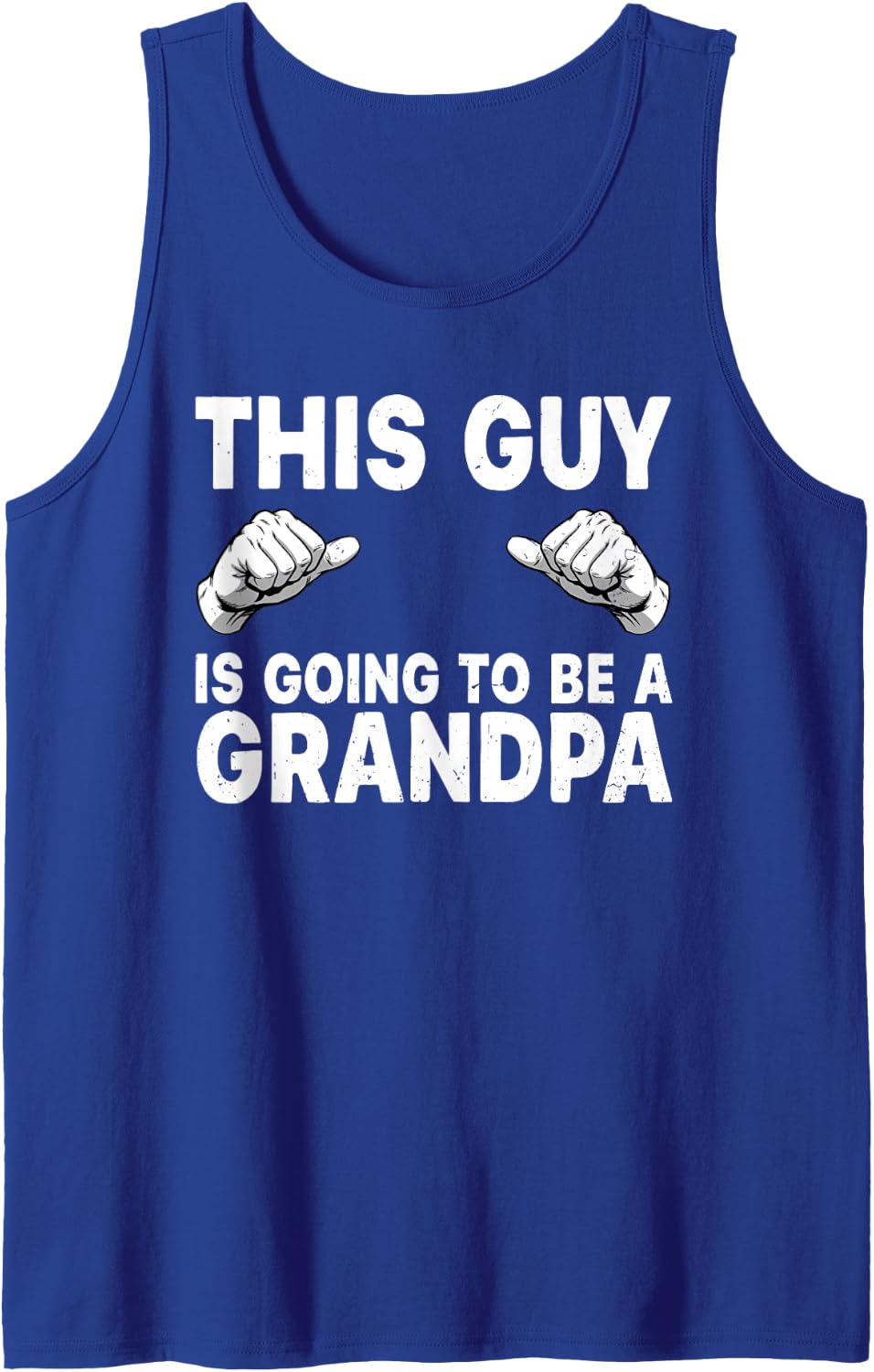 Grandpa Art for Grandfather Papa Papi from Grandkids Grandpa Tank Top - Royal Blue