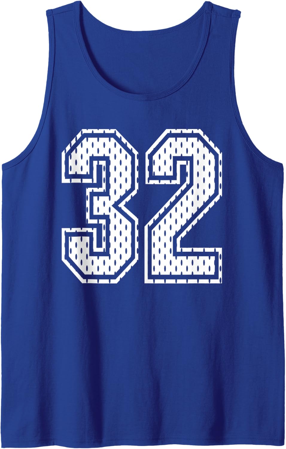 White Number 31 Sports Fan #31 Jersey Shirt Team Player Tank Top - Royal Blue