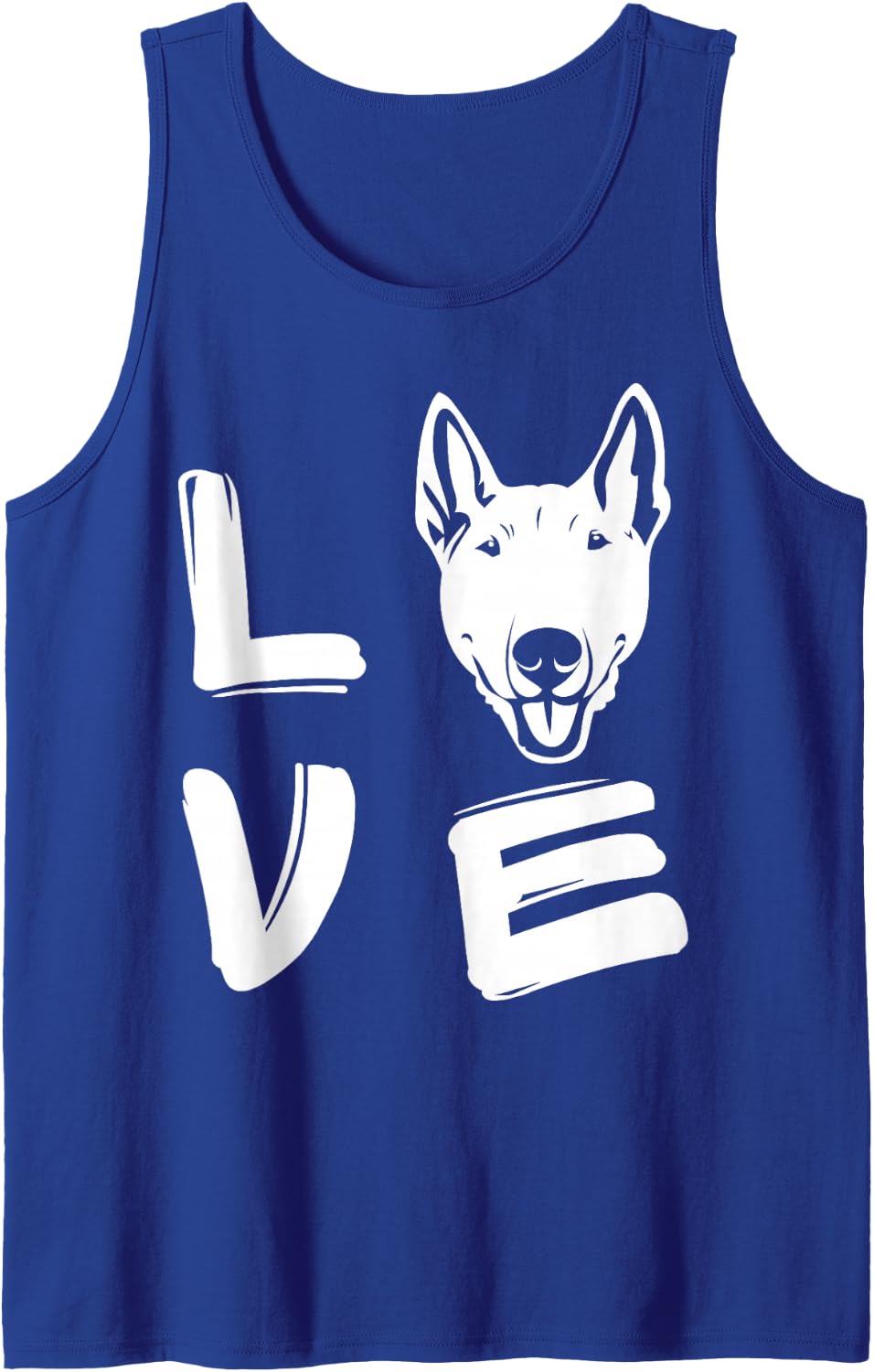 Love Bull Terrier Tank Top - Royal Blue