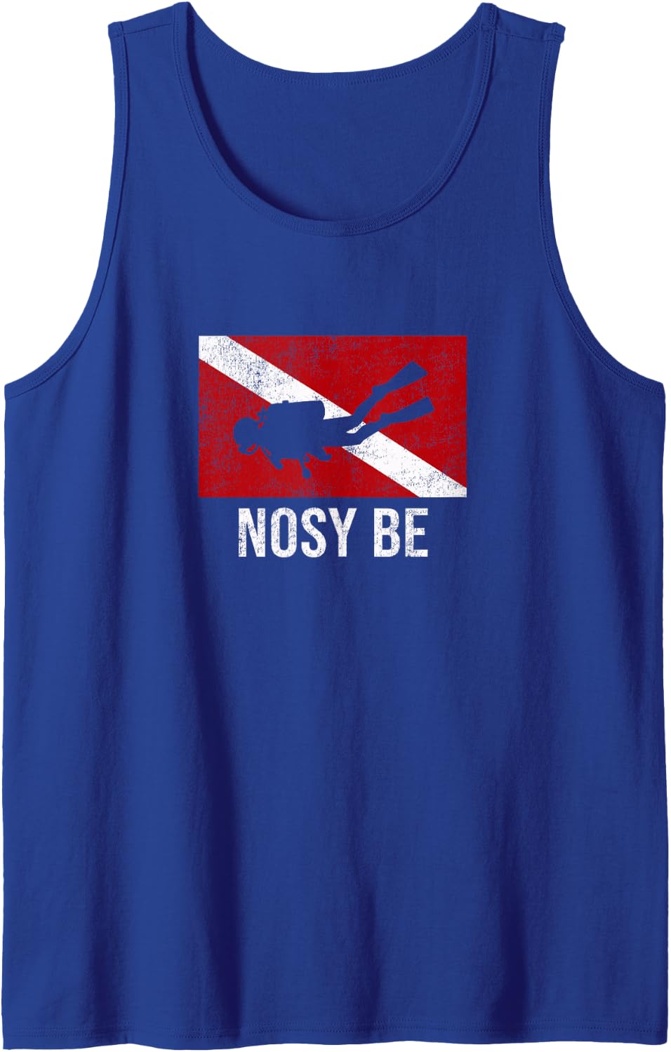 Nosy Be Scuba Diving Diver Dive Flag Gift Tank Top - Royal Blue