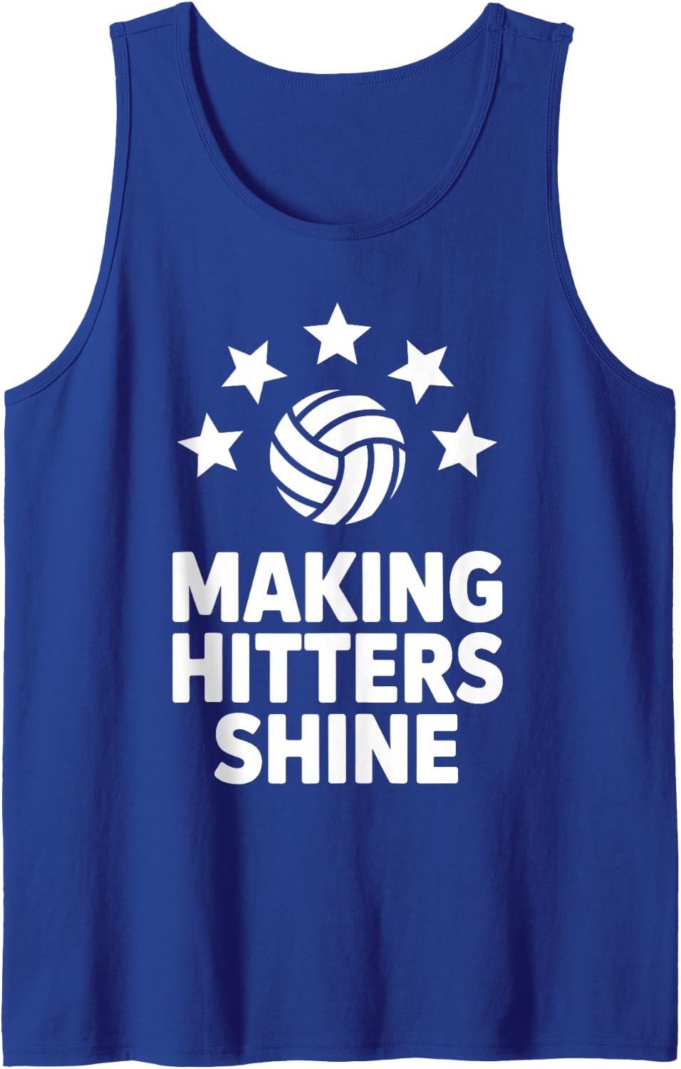 Volleyball Setter Design for Men Women Kid Volleyball Player Sleeveless Tank Top - Royal Blue