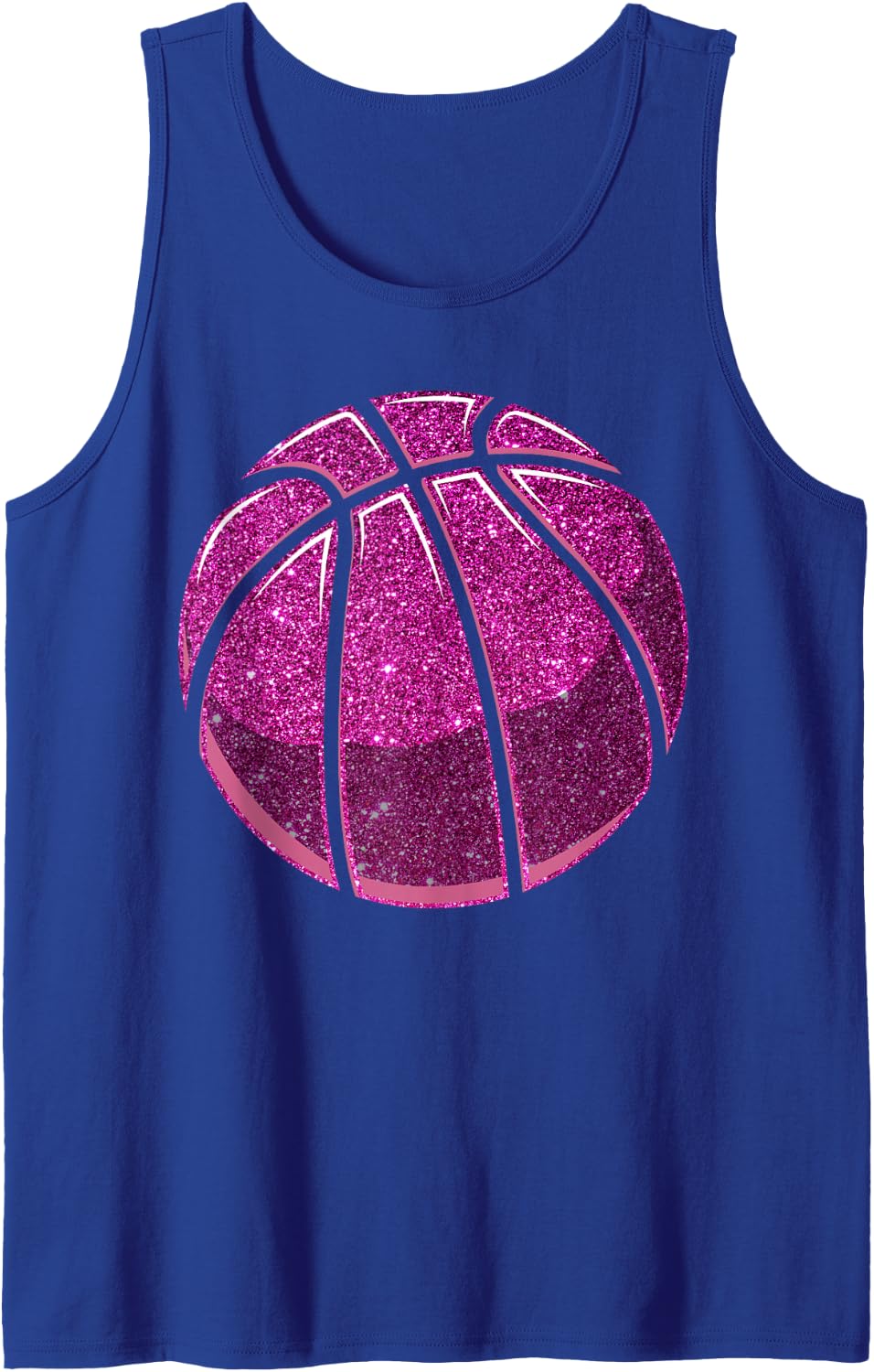 Basketball Bball Pink Diamonds Girl Tank Top - Royal Blue