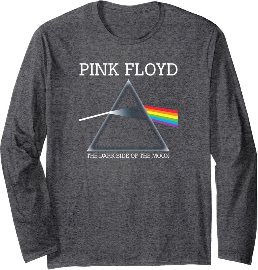 Pink Floyd The Dark Side of The Moon Long Sleeve T-Shirt - Adult Unisex Dark Heather Grey