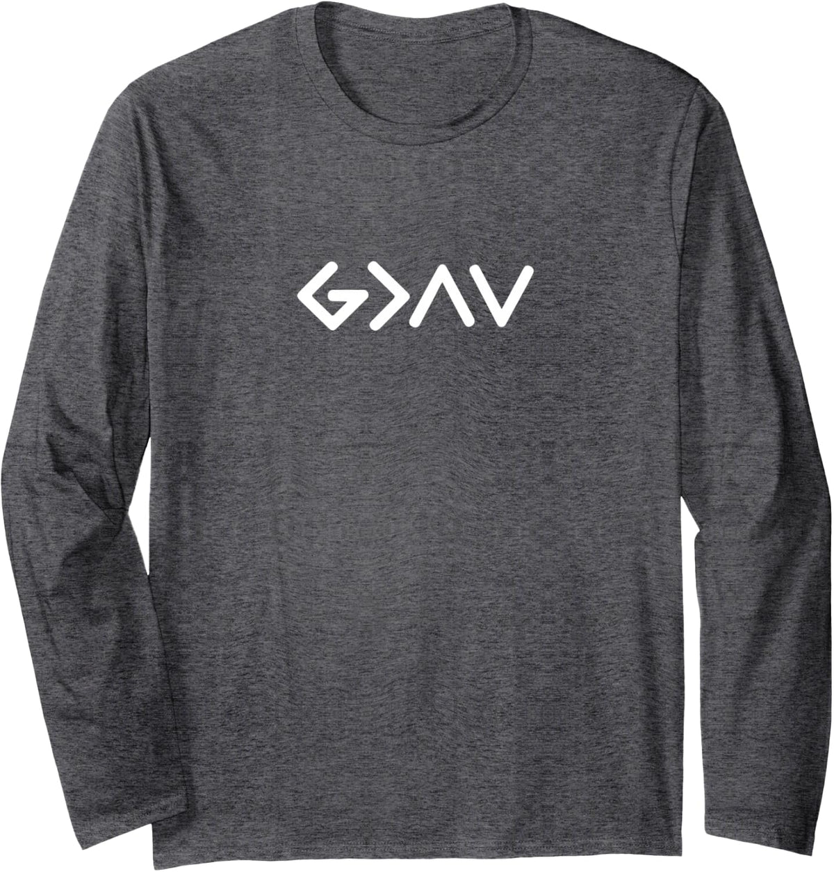 God is Faithful More Than Highs and Lows Christian Men Women Long Sleeve T-Shirt - Adult Unisex Dark Heather Grey