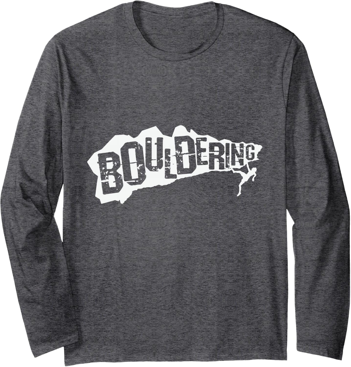 Bouldering Extreme Long Sleeve T-Shirt - Adult Unisex Dark Heather Grey