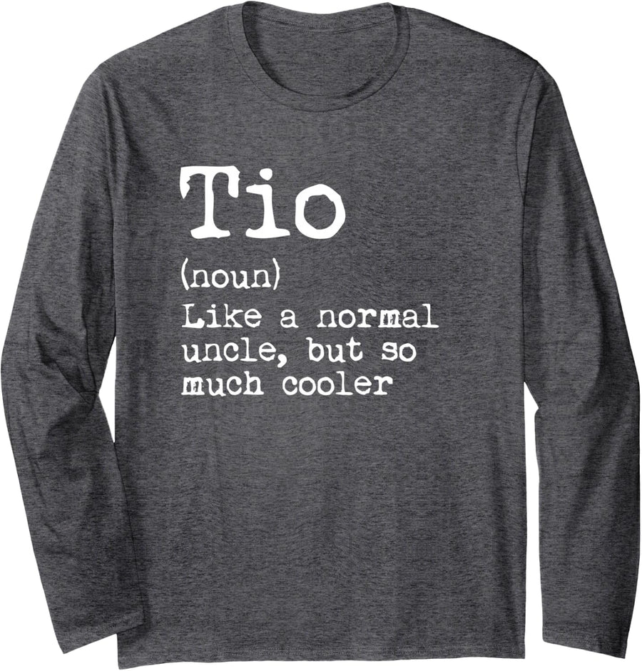 Pepe Definition Noun Like A Uncle But Much Cooler Long Sleeve T-Shirt - Adult Unisex Dark Heather Grey