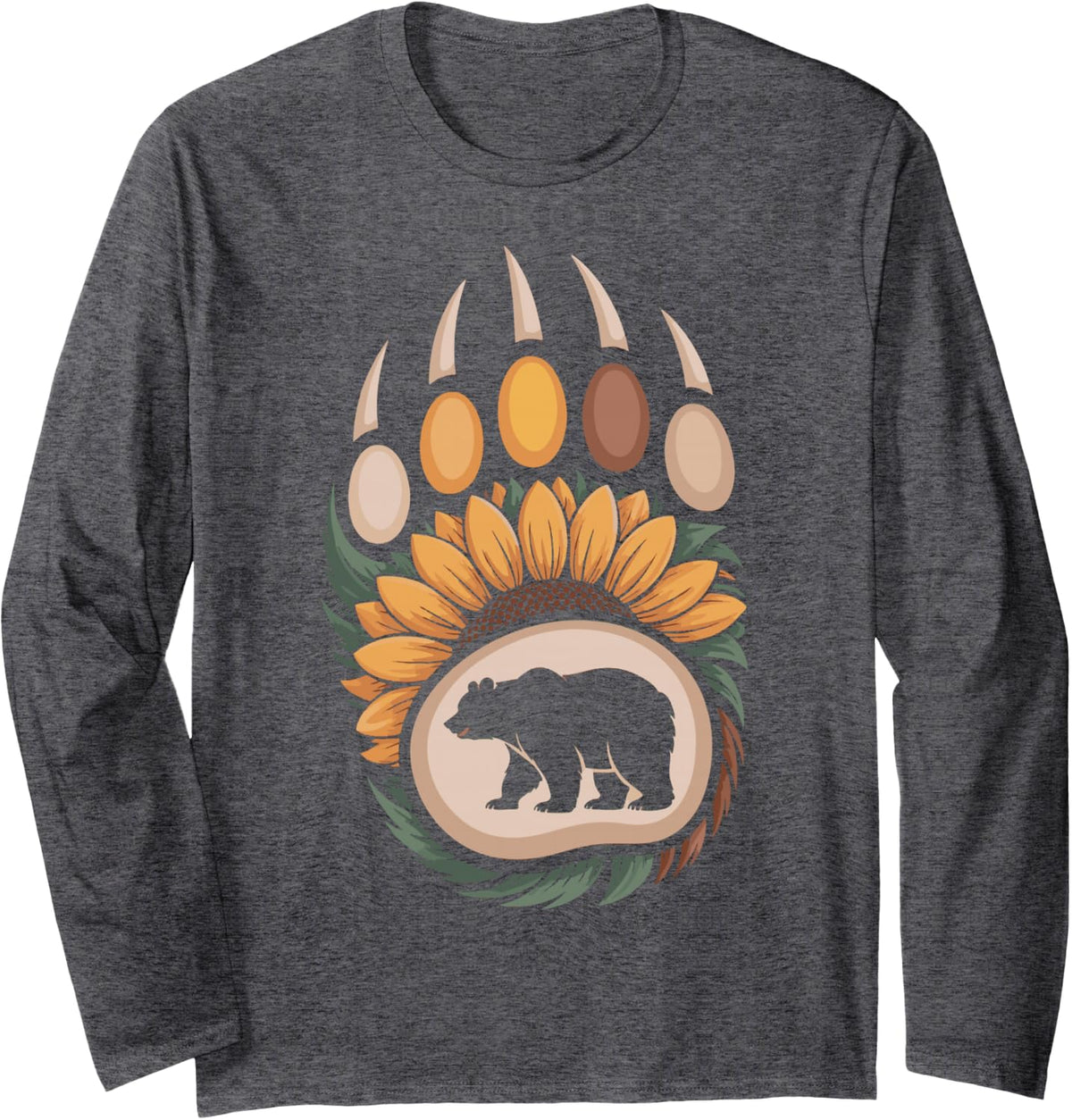 Gigi Abuela Long Sleeve T-Shirt - Adult Unisex Dark Heather Grey