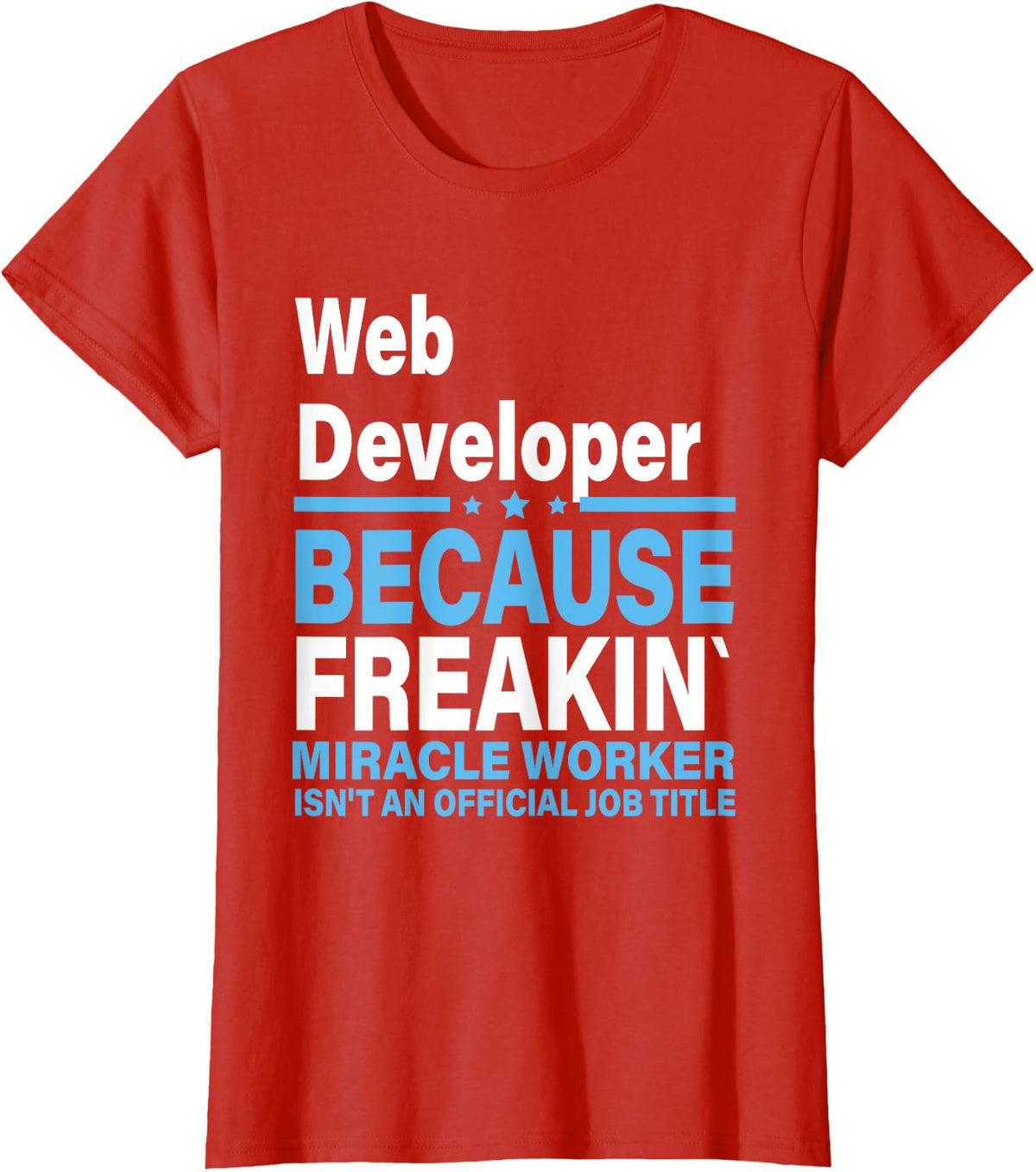 Web Developer T-Shirt - Red