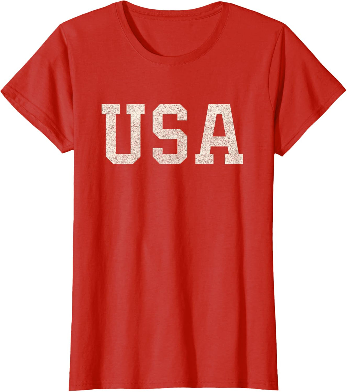 USA Shirt Patriotic United States America Women Men July 4th T-Shirt - Red