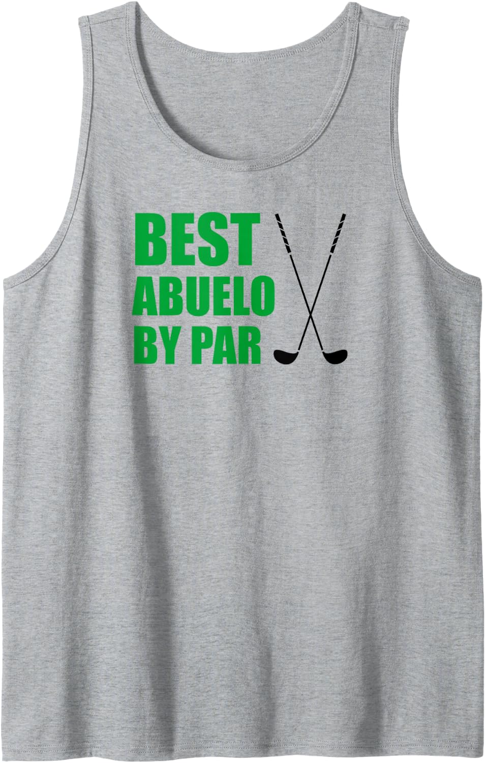 Mens Best Abuelo By Par Spanish Grandpa Golfer Pun Tank Top - Heather Grey