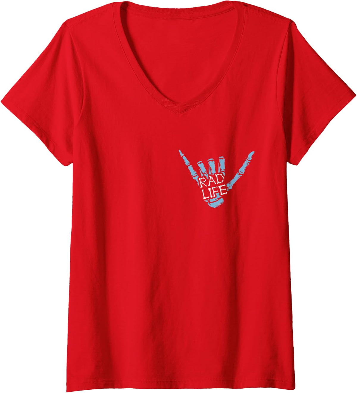 Women's Rad Life Rad Tech Radiology Tech Radiology Technologist V-Neck T-Shirt - Red