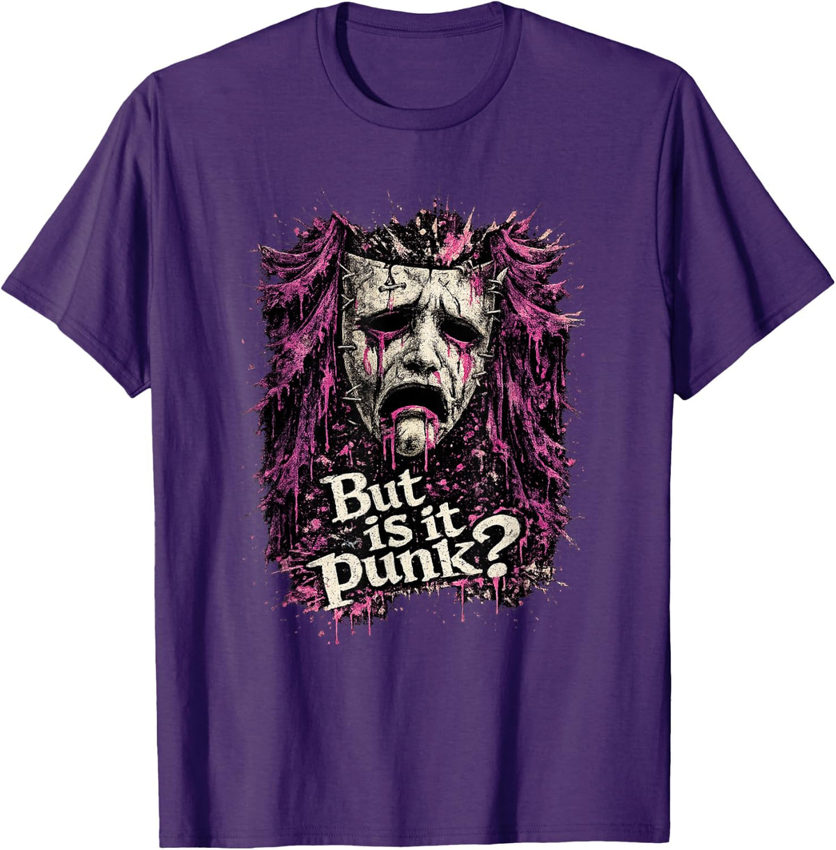 Art Punk Humor T-Shirt - Purple