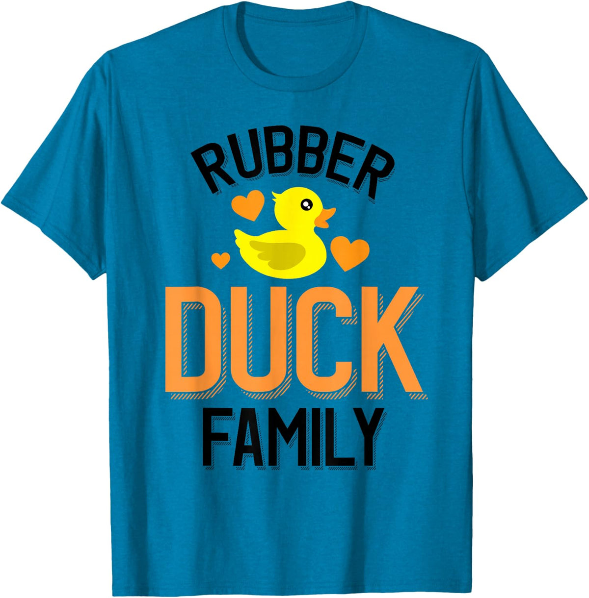 Cute Rubber Duck Family Duckie Lover T-Shirt - Sapphire Blue