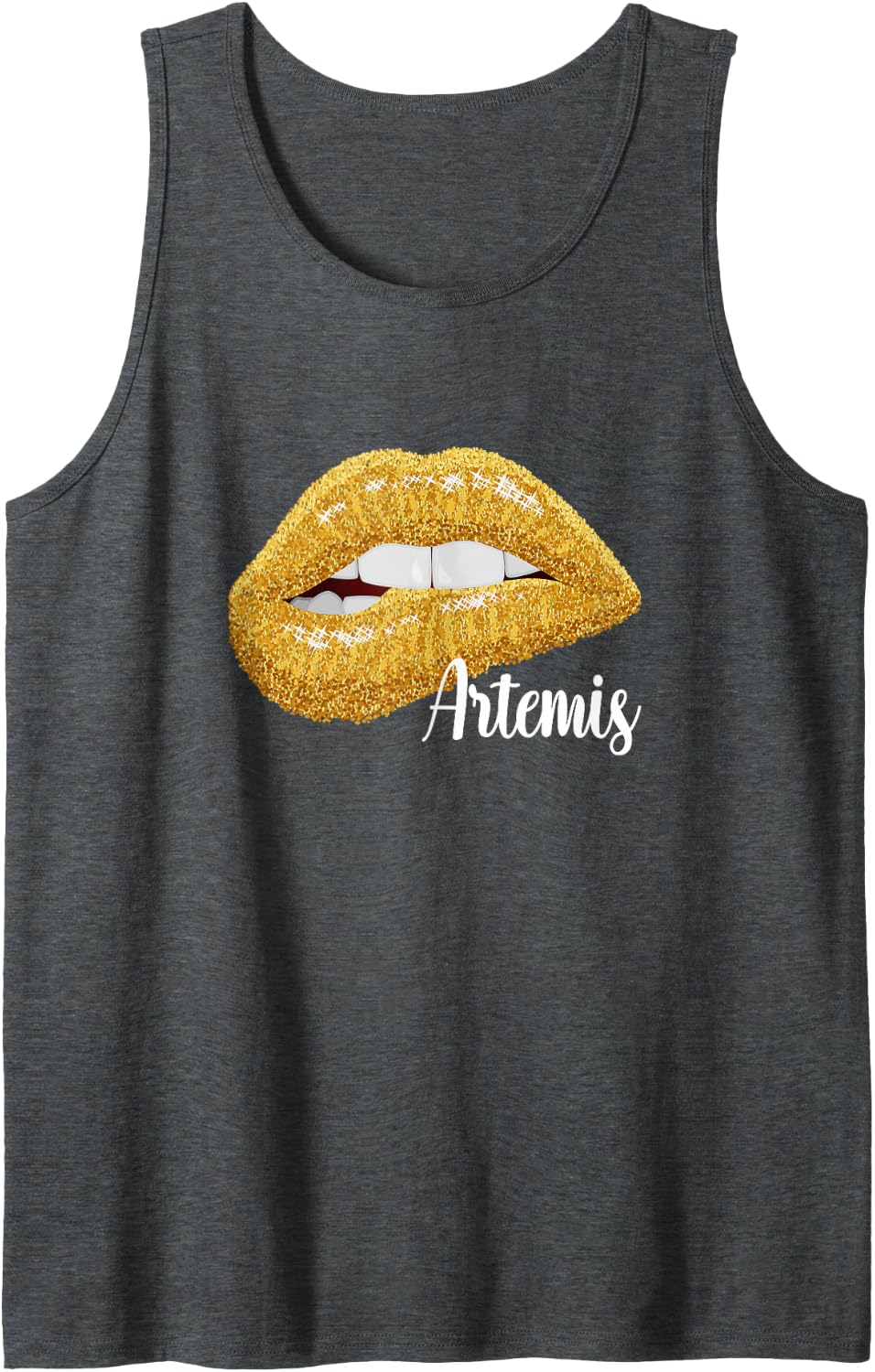 Artemis - First Name Gift Sleeveless Tank Top - Dark Heather Grey