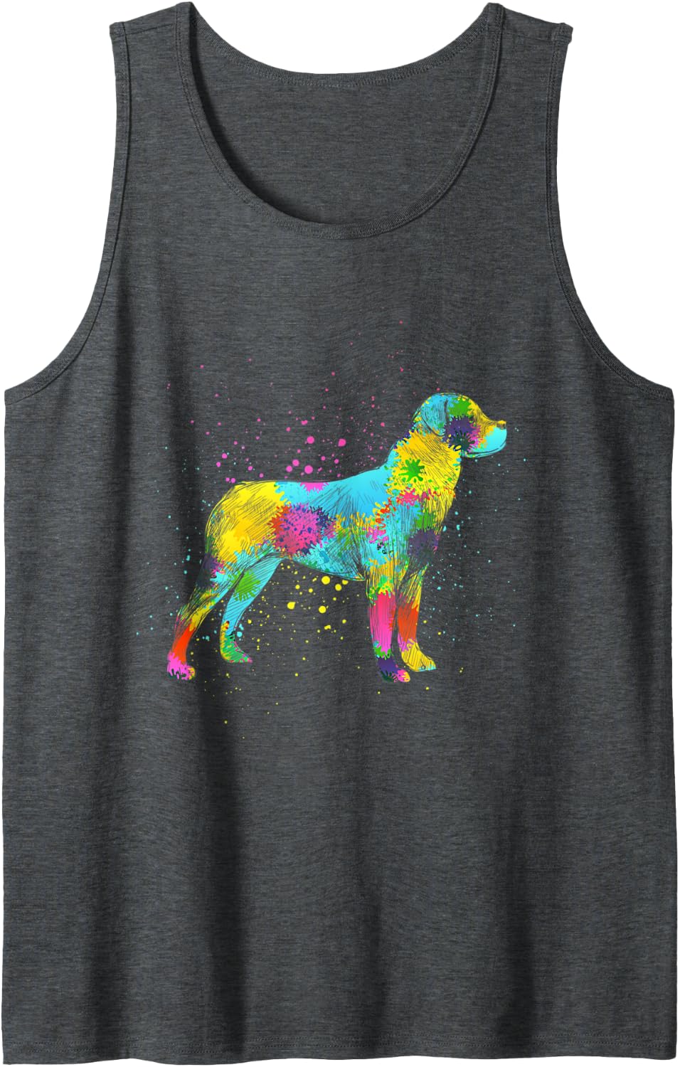 Dog Breed Gift Idea Dog Lover Rottweiler Tank Top - Dark Heather Grey