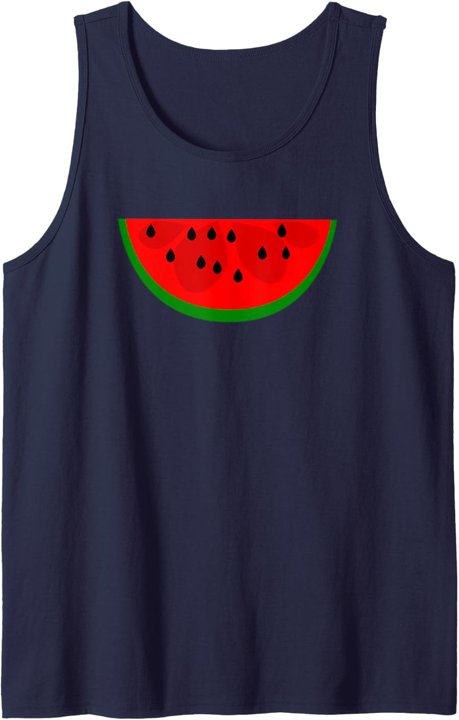 Cute Watermelon Tank Top - Navy Blue