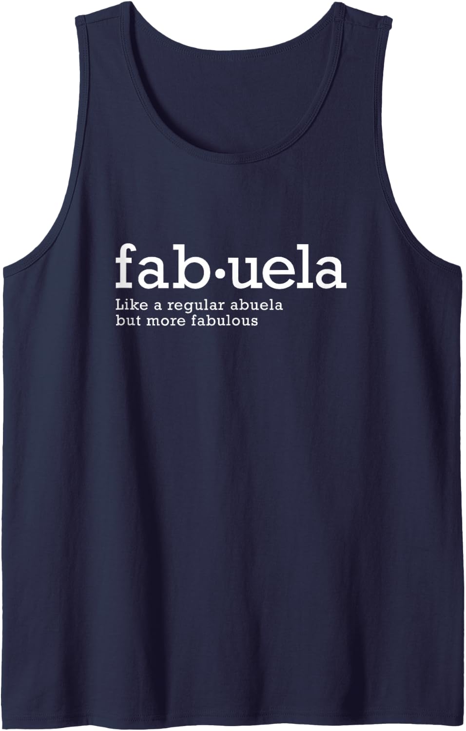 Fabuela Abuela Grandma Tank Top - Navy Blue