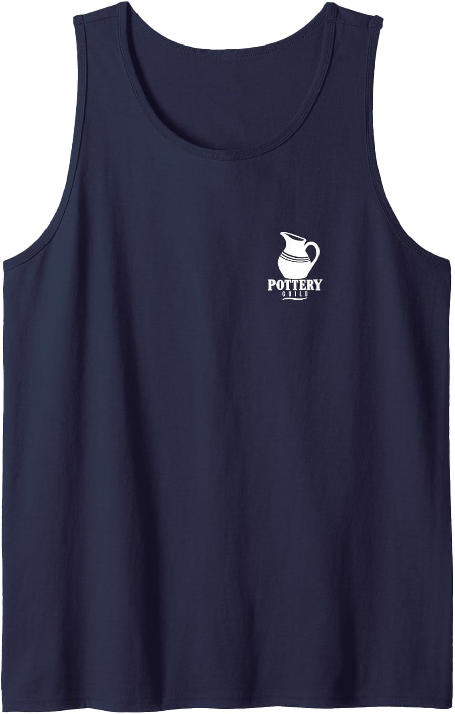 Pottery Guild Vintage Minimalist Hobby Team Group Sleeveless Tank Top - Navy Blue