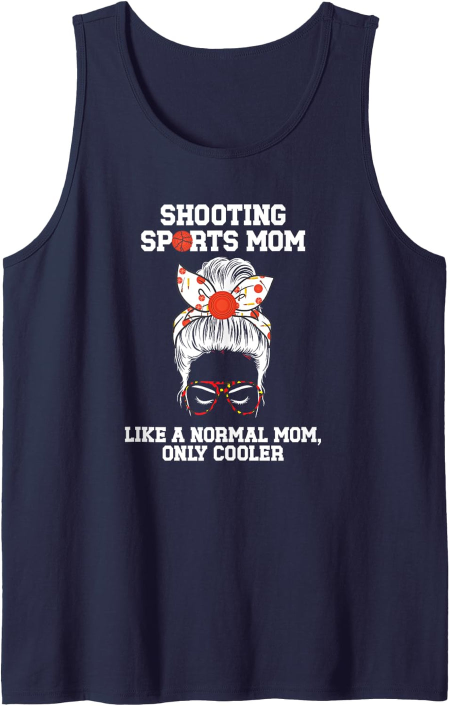 Cool Shooting Sports Mom Shooting Sports Mama Tank Top - Navy Blue