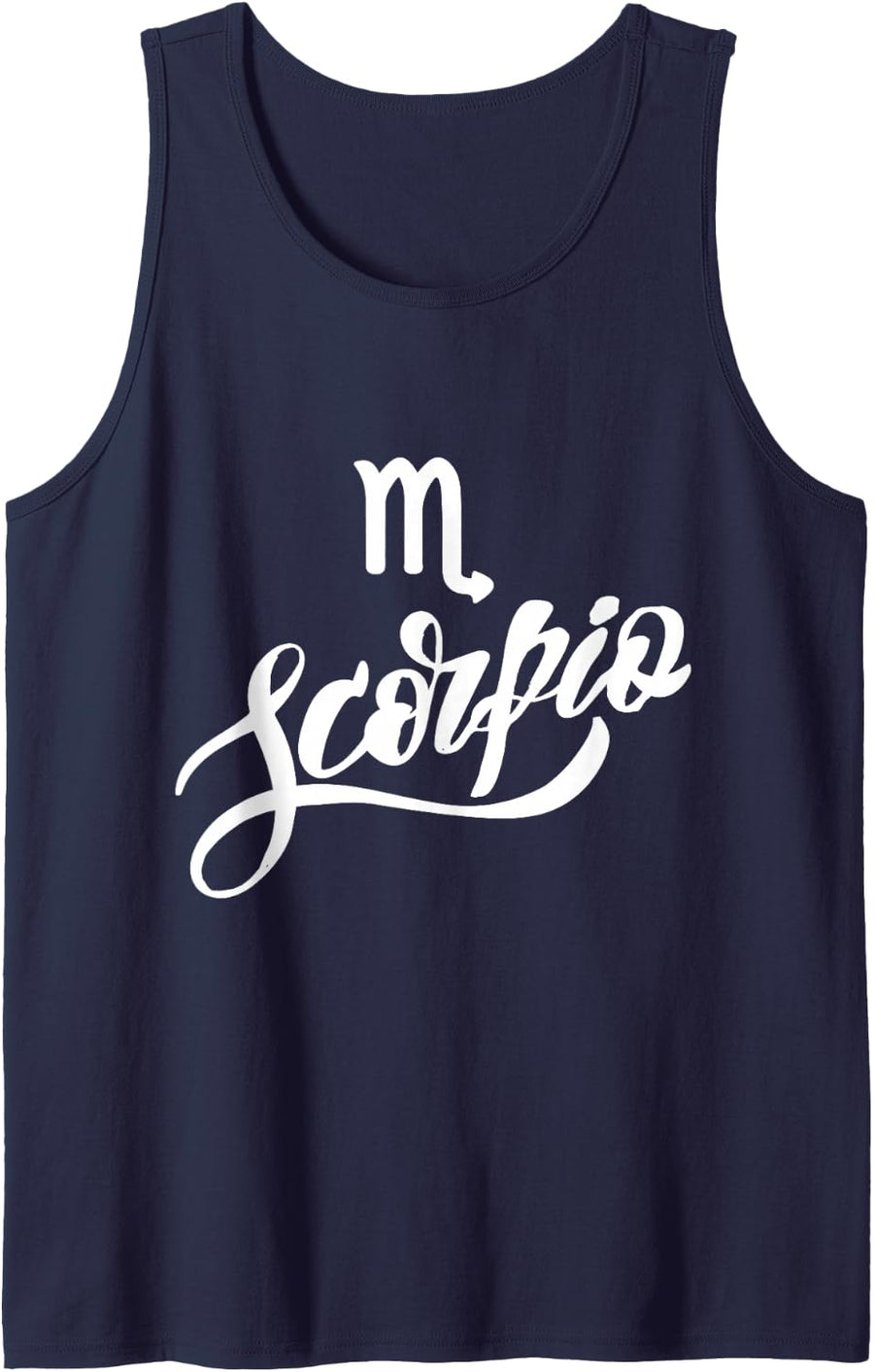 Scorpio Zodiac Sign Zodiac Sign Sleeveless Tank Top - Navy Blue