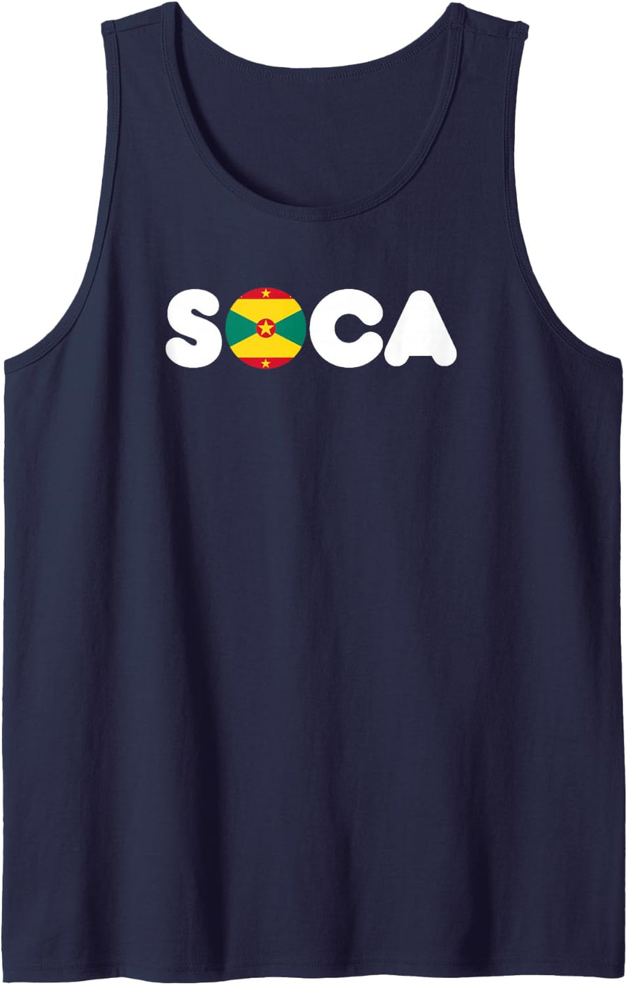 Soca Grenada Flag Grenadian Caribbean Carnival Sleeveless Tank Top - Navy Blue