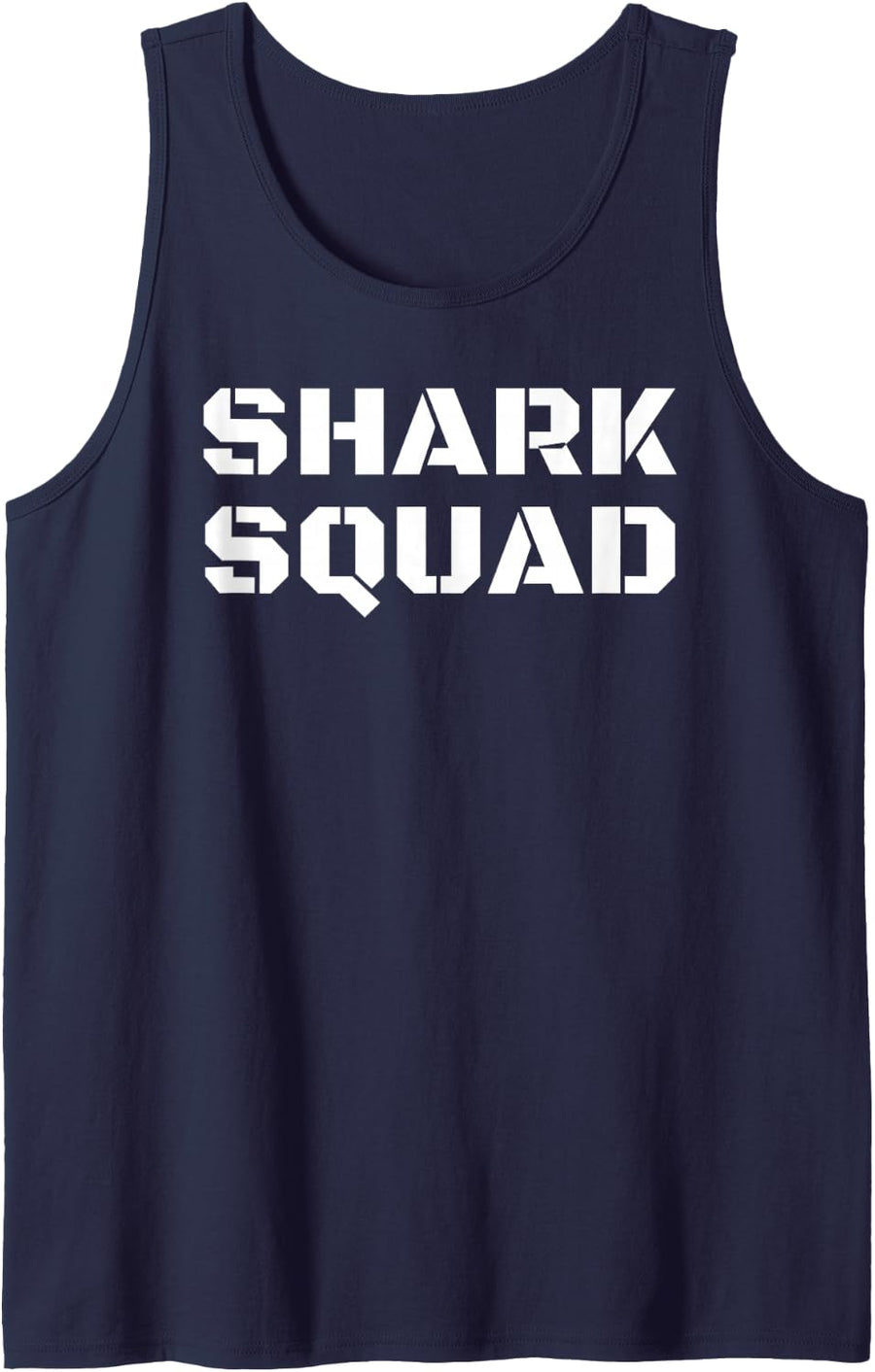 SHARK SQUAD Art Funny Gift Week Bride Day Idea Tank Top - Navy Blue