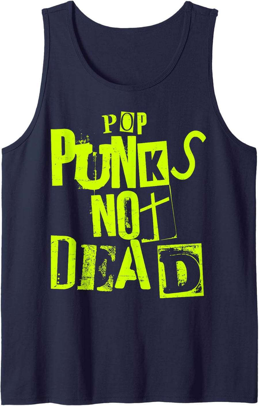 Pop Punks Not Dead - Vintage Grunge - Pop Punk Is Not Dead Tank Top - Navy Blue