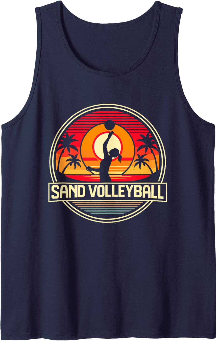 Sand Volleyball Player Volleyballer Sports Tank Top - Navy Blue