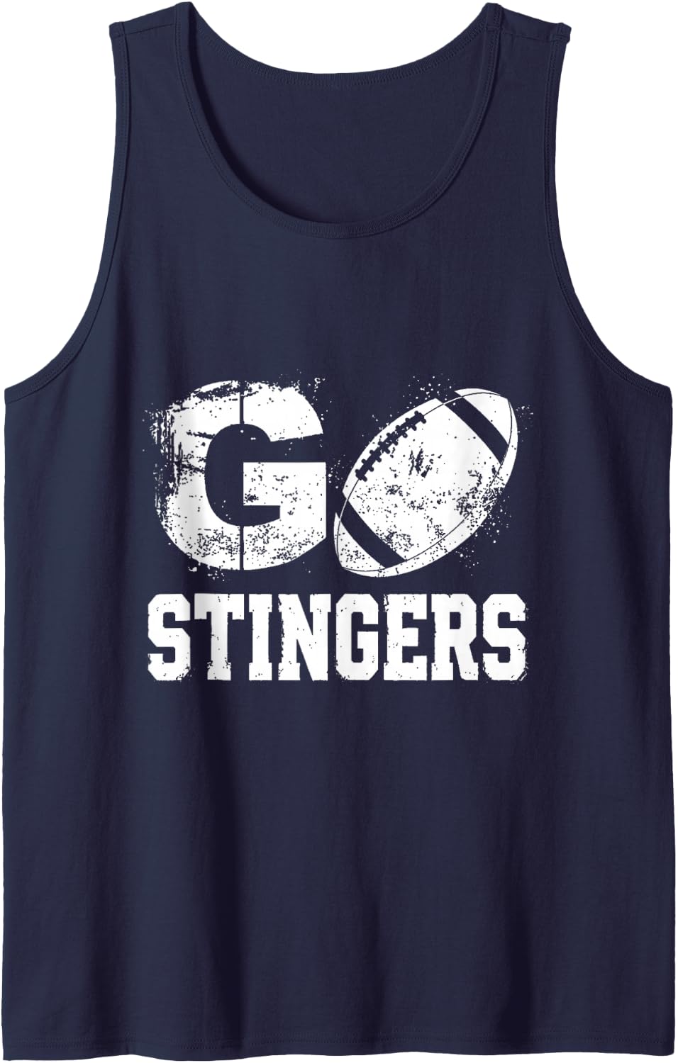 G Stingers Football Team Spirit Sleeveless Tank Top - Navy Blue