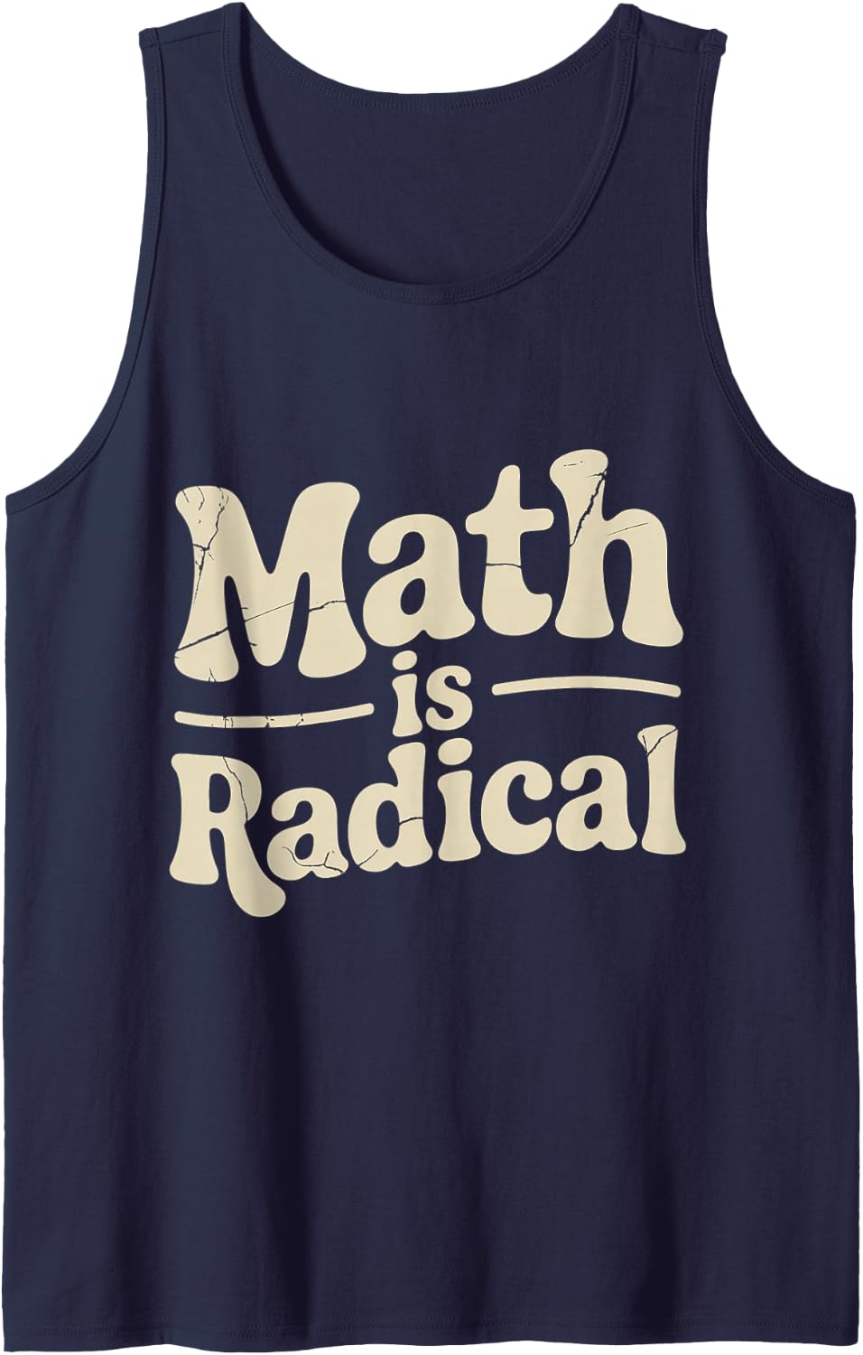 Math is Radical Algebra Geometry Nerd - Tank Top - Navy Blue