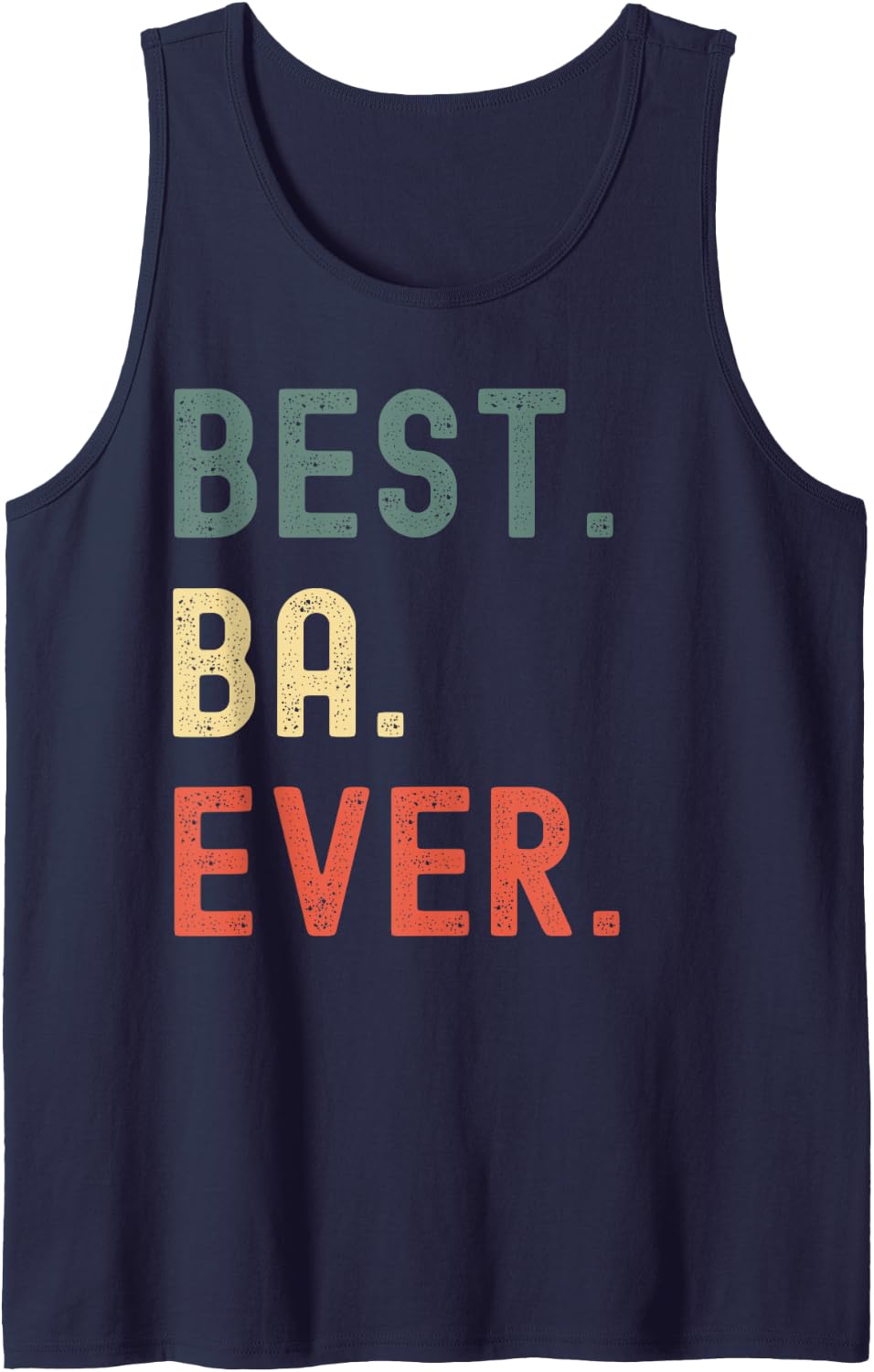 Vietnamese Dad/Father Gifts Designs - Best Ba Ever Tank Top - Navy Blue