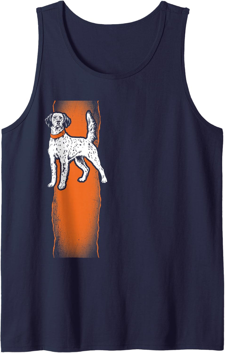 Mallard Waterfowl Duck Hunting Pointer Dog English Setter Sleeveless Tank Top - Navy Blue