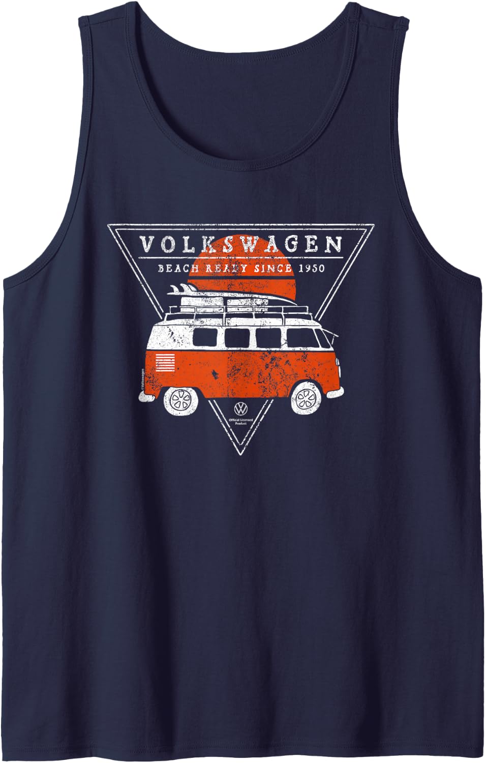 Volkswagen Camper Van Beach Ready Since 1950 Tank Top - Navy Blue