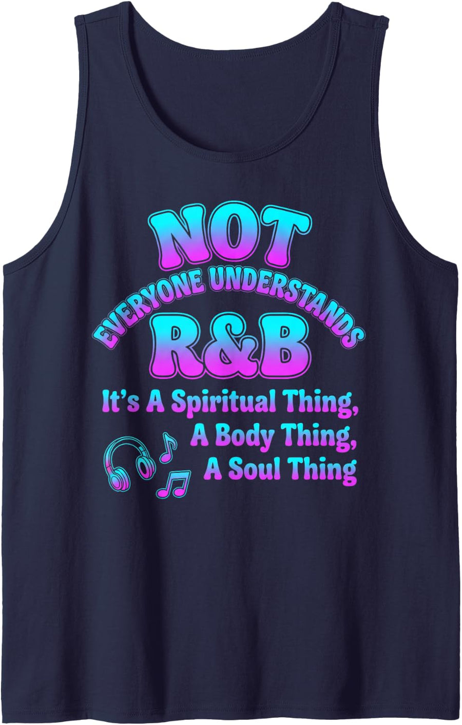 Everyone Understands R&B Hip Hop Rap Musician Concert R&b Sleeveless Tank Top - Navy Blue