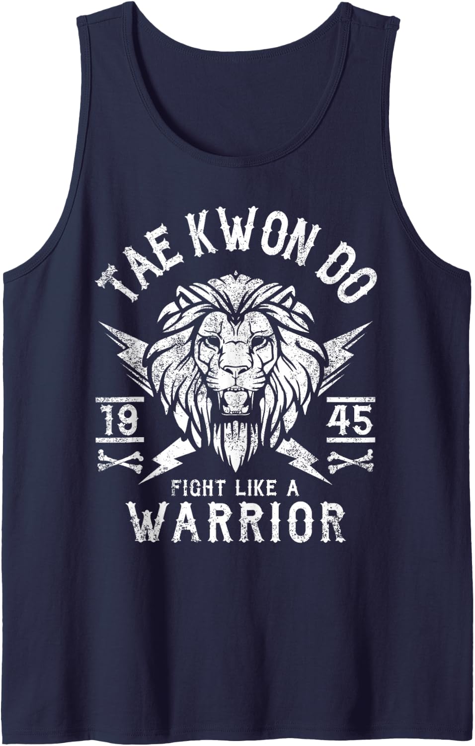 TKD Taekwon Clothing Tae Kwon Do Apparel - Taekwondo Tank Top - Navy Blue