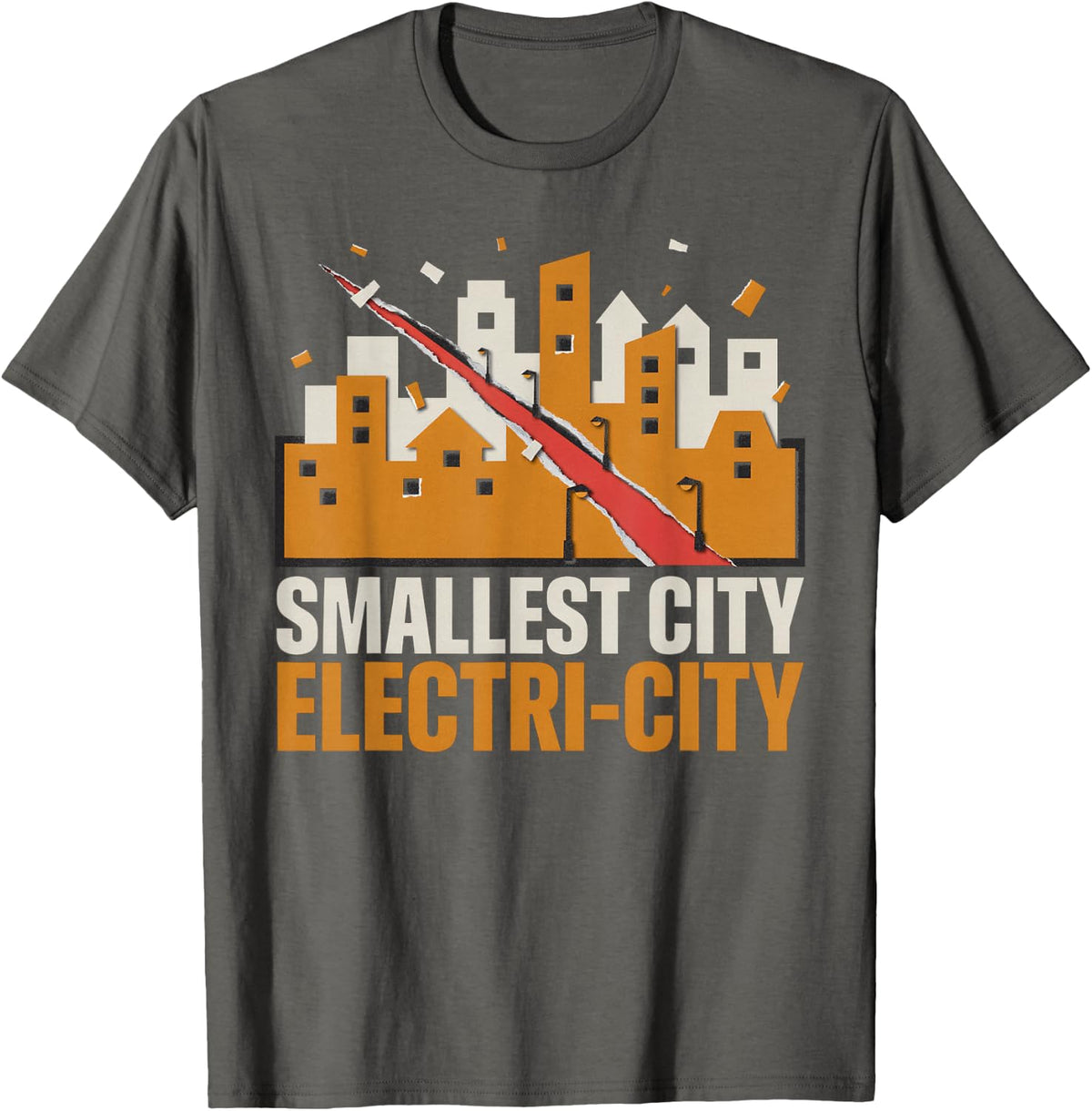 Electrician Electrical Engineer Tools Electricity T-Shirt - Asphalt Grey