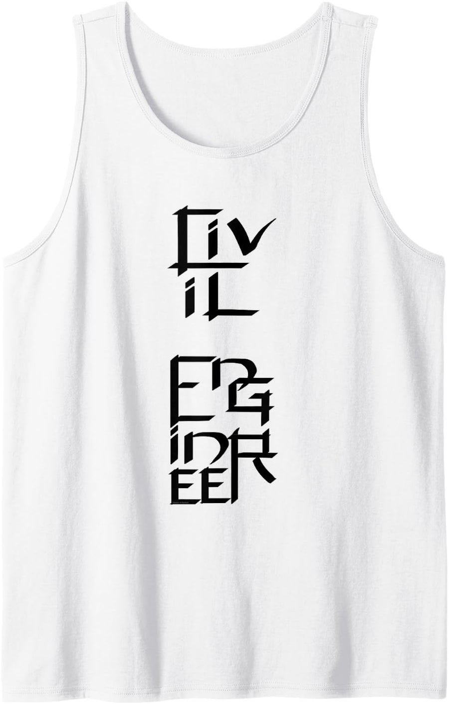 Civil Engineer Character Tank Top - White